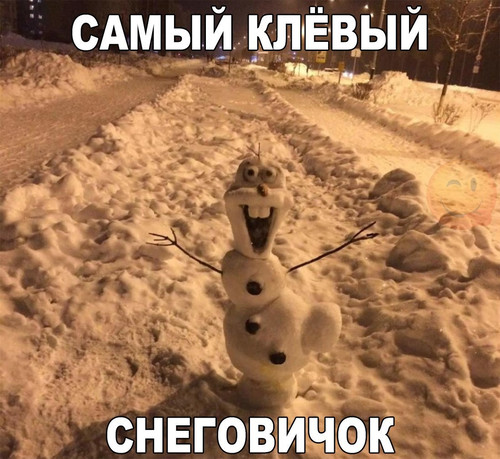 Снеговик  демотиватор